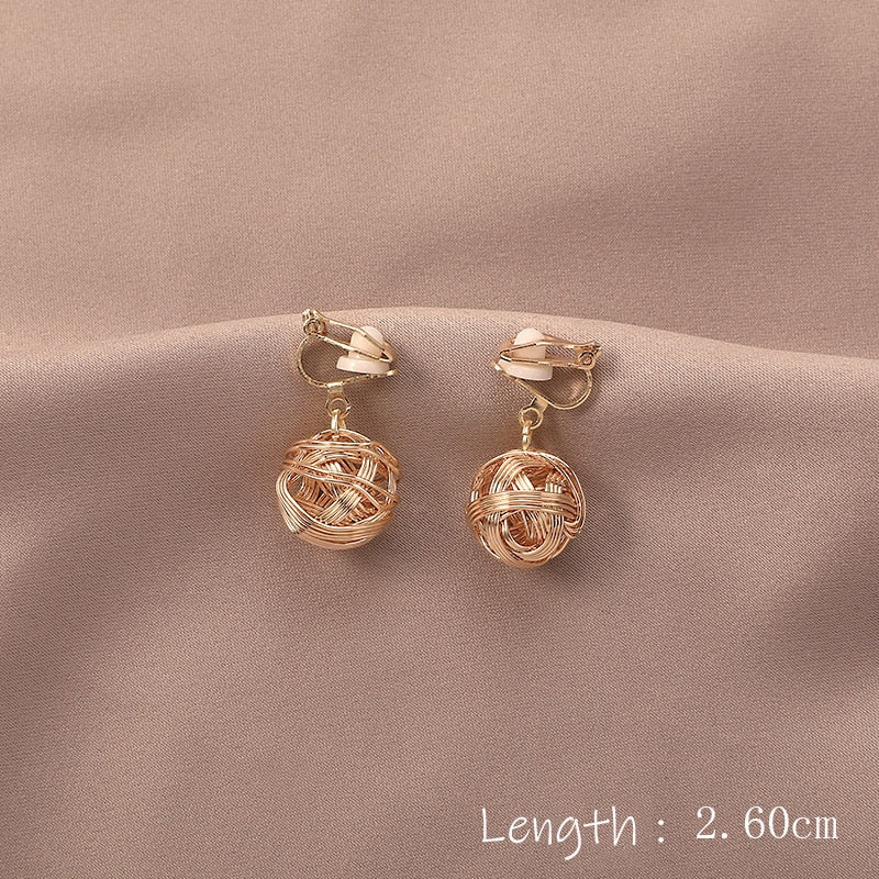 Modern Fashion Clip-On Earrings